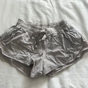 White Lululemon shorts
